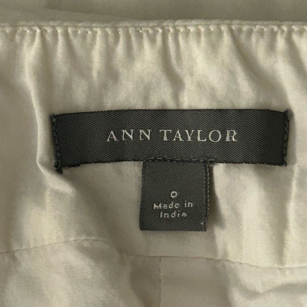 White Skirt with Embroidered Hem - Picture 9 of 11